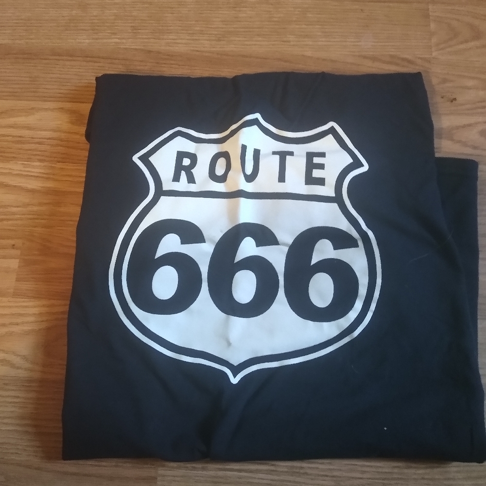 Route 666 screen print tee